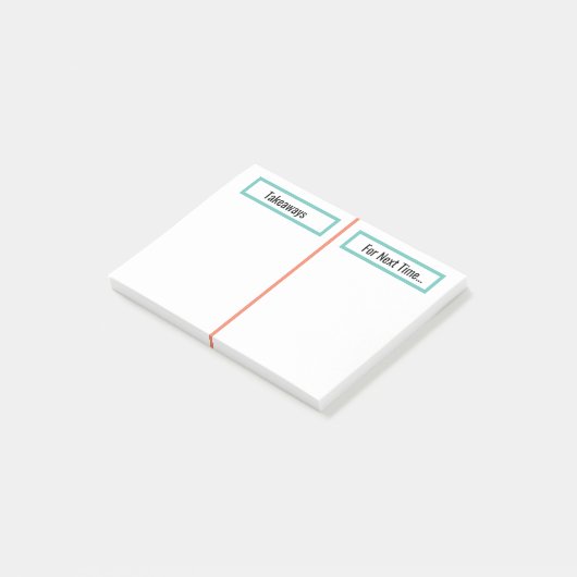 Post-it® Réflexion du client et note de tâches (Incliné)