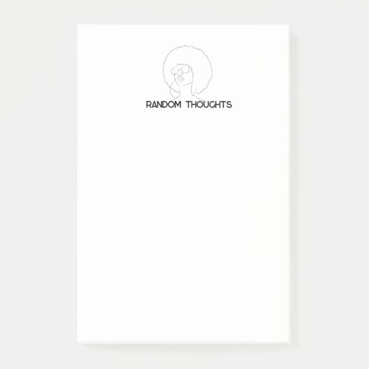 Post-it® Réflexions aléatoires Afro (Devant)