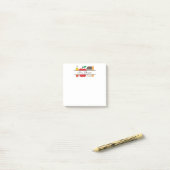 Post-it® Règle Apple Pencil avec nom de l'enseignant person (Sur un bureau)