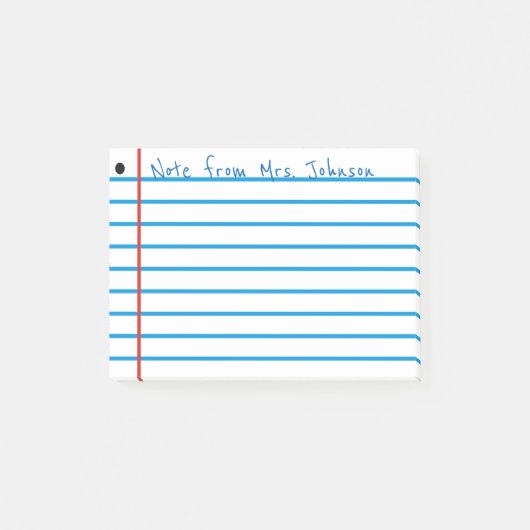 Post-it® Règle d'école (Devant)