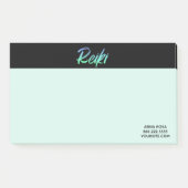 Post-it® *~* Reiki iridescent vert-bleu et turquoise (Devant)