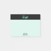 Post-it® *~* Reiki vert-bleu et turquoise iridescente (Devant)