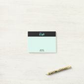 Post-it® *~* Reiki vert-bleu et turquoise iridescente (Sur un bureau)