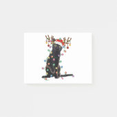 Post-it® Reindeer Black Cat Christmas Lights Funny Cat Love (Devant)