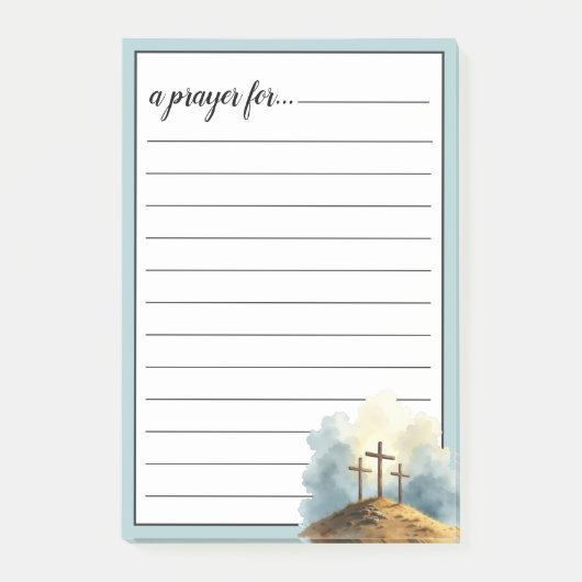 Post-it® Religious Three Crosses War Room Prayer (Devant)