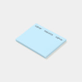 Post-it® Remarques Blue Music Notes (Incliné)
