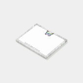 Post-it® Remarques brillantes sur le papillon arc-en-ciel (Incliné)