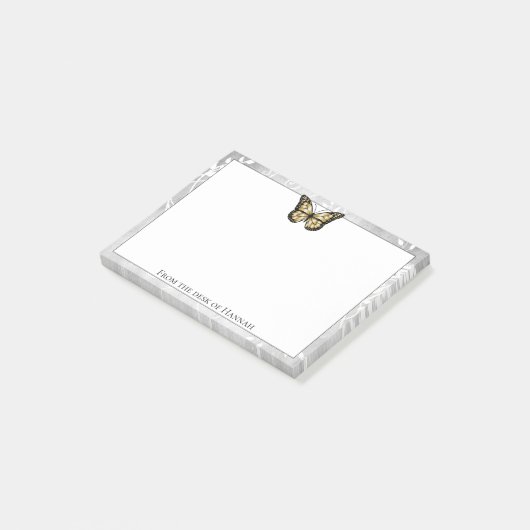 Post-it® Remarques brillantes sur papillon or (Incliné)