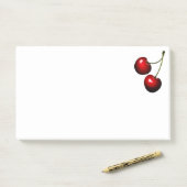 Post-it® Remarques Sticky Cherry (Sur un bureau)