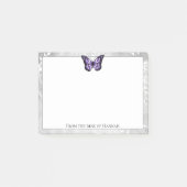 Post-it® Remarques sur papillon violet brillant (Devant)
