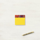 Post-it® Remix rouge et orange (Sur un bureau)