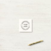 Post-it® Remplacement et modification faciles du logo | bla (Sur un bureau)