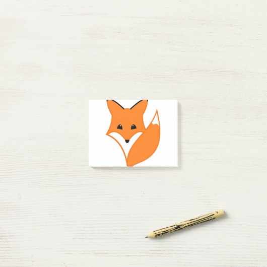 Post-it® Renard (Sur un bureau)