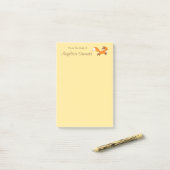 Post-it® Renard coureur mignon (Sur un bureau)