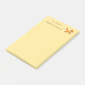 Post-it® Renard coureur mignon (Incliné)