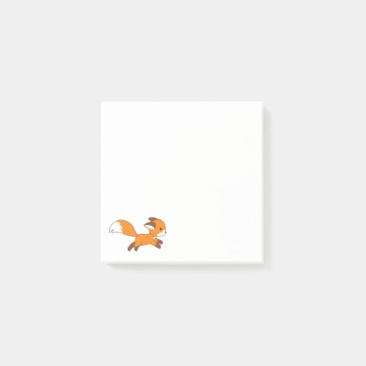 Post-it® Renard coureur mignon (Devant)