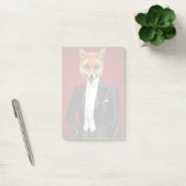Post-it® Renard En Costume De Soirée, Portrait (Bureau)