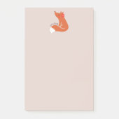 Post-it® Renard Mignon Avec Fleur (Devant)