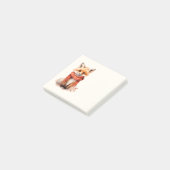 Post-it® Renard mignon en écharpe rouge (Incliné)