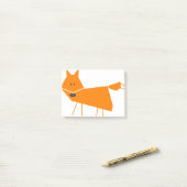 Post-it® Renard orange (Sur un bureau)