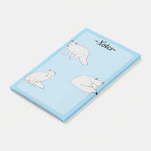 Post-it® Renards arctiques (Incliné)