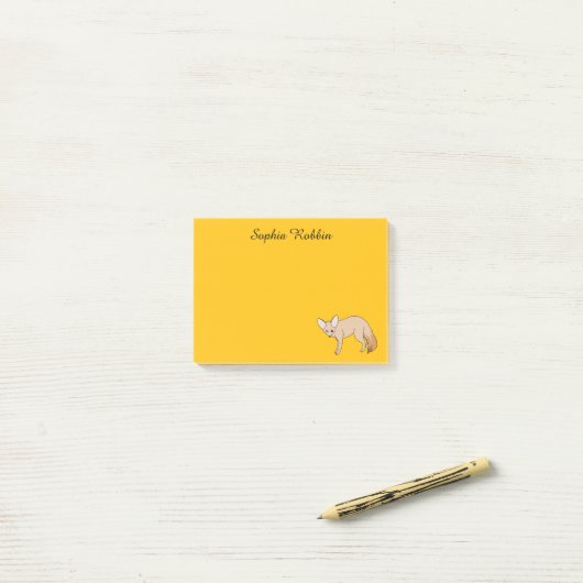 Post-it® Renards Fennecs (Sur un bureau)