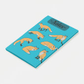 Post-it® Renards roux (Incliné)