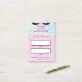 Post-it® Rendez-vous de cils holographiques (Sur un bureau)