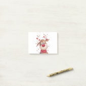 Post-it® Renne de Noël (Sur un bureau)