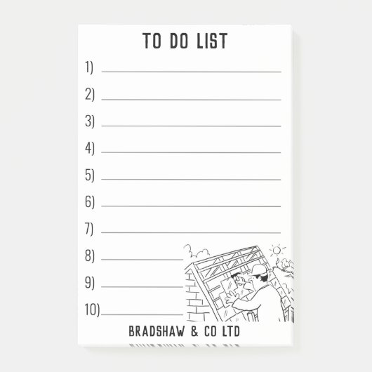 Post-it® Réparation des toitures de toit à PersonaliSe (Devant)