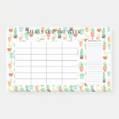 Post-it® Repas pour le post-it d'aquarelle de semaine (Devant)