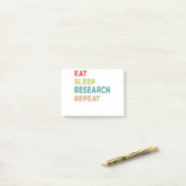 Post-it® répétition de la recherche sur le sommeil (Sur un bureau)