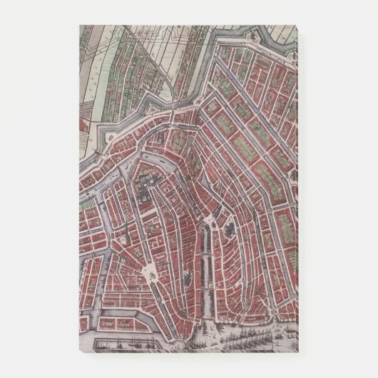 Post-it® Réplique carte de la ville d'Amsterdam 1652 (Devant)