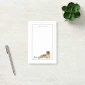 Post-it® Repose du tigre d'aquarelle (Bureau)