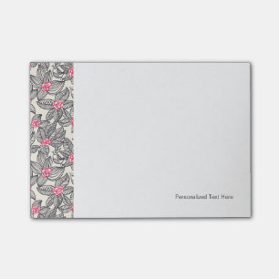 Post-it® Représentation florale avec oiseaux caricaturaux 2