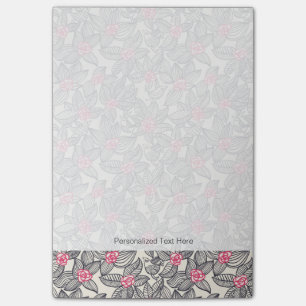 Post-it® Représentation florale avec oiseaux caricaturaux 2