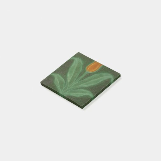 Post-it® Repro Jaune Tulipe Verte Art Nouveau Tile (Incliné)