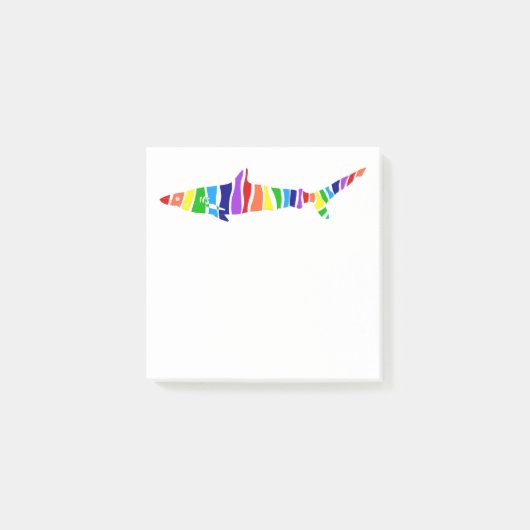 Post-it® Requin arc-en-ciel (Devant)