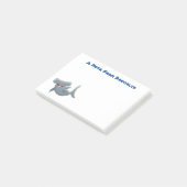Post-it® Requin marteau mignon dessin animé drôle (Incliné)
