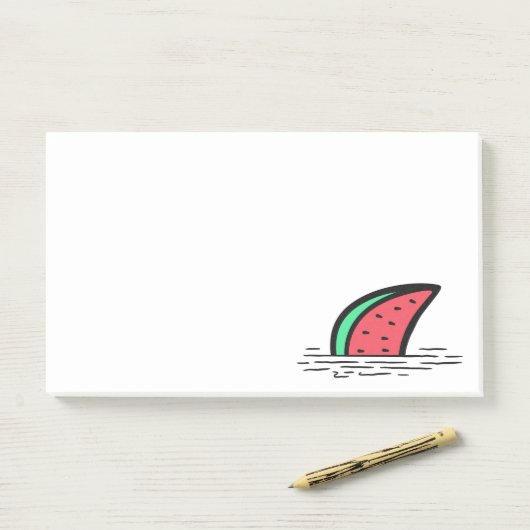 Post-it® requin pastèque (Sur un bureau)