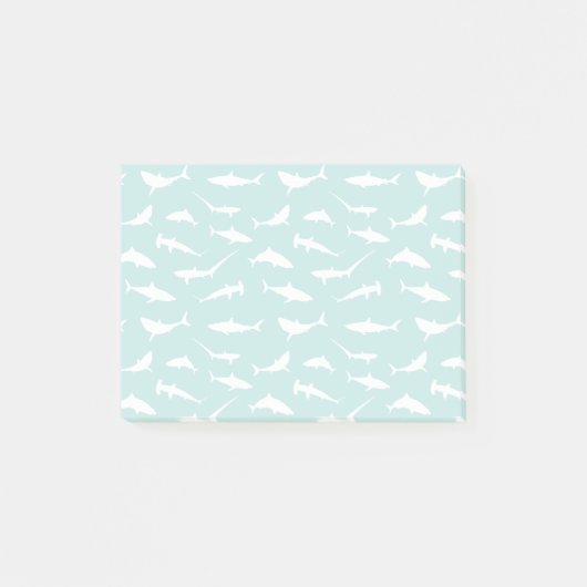 Post-it® Requins nager bleu et blanc nouveauté (Devant)