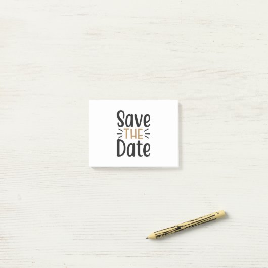 Post-it® Réservez la date (Sur un bureau)