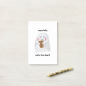 Post-it® Respectueusement, Vous Avez Été Boo'ed Sticky Note (Sur un bureau)