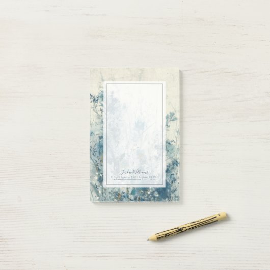 Post-it® Ressort bleu (Sur un bureau)