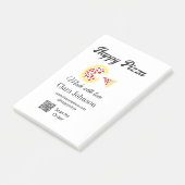 Post-it® Restaurant de pizza café pizzeria scannez le code  (Incliné)
