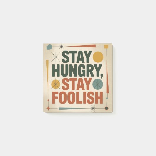 Post-it® Restez affamés, restez insensés (Devant)