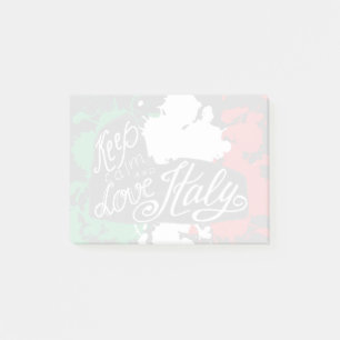 Post-it® Restez au calme et aimez l'Italie