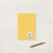 Post-it® Restez bizarre Skateboard Daisy (Sur un bureau)