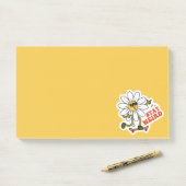 Post-it® Restez bizarre Skateboard Daisy (Sur un bureau)