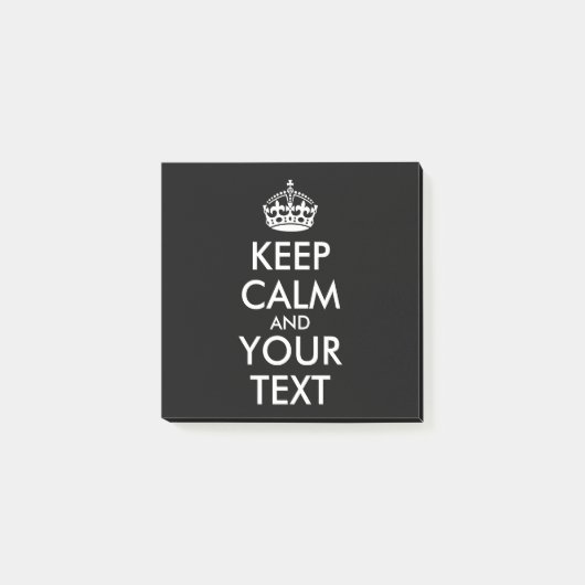 Post-it® Restez calme et continuez - Créez votre propre (Devant)